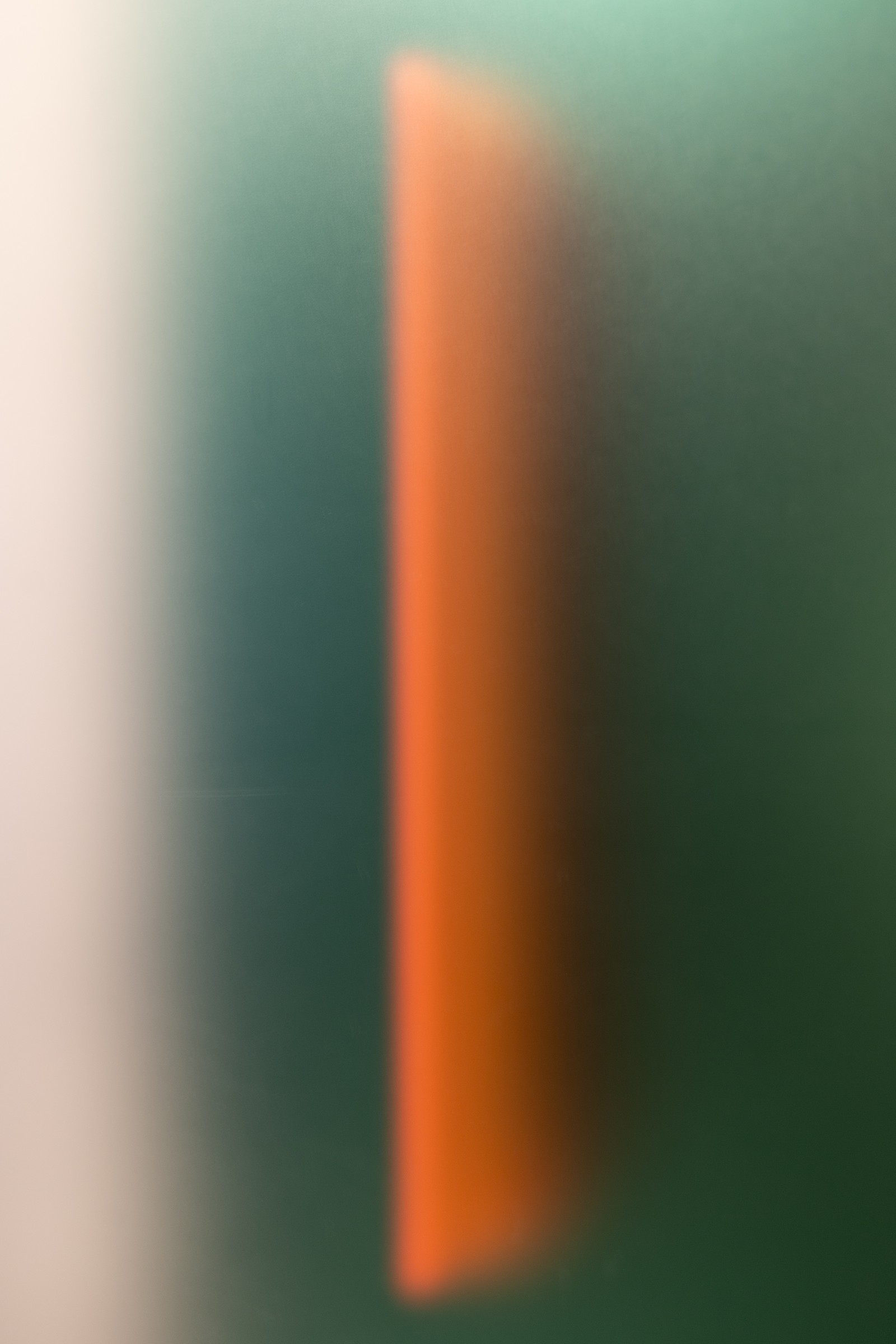 Teal and orange blur panel