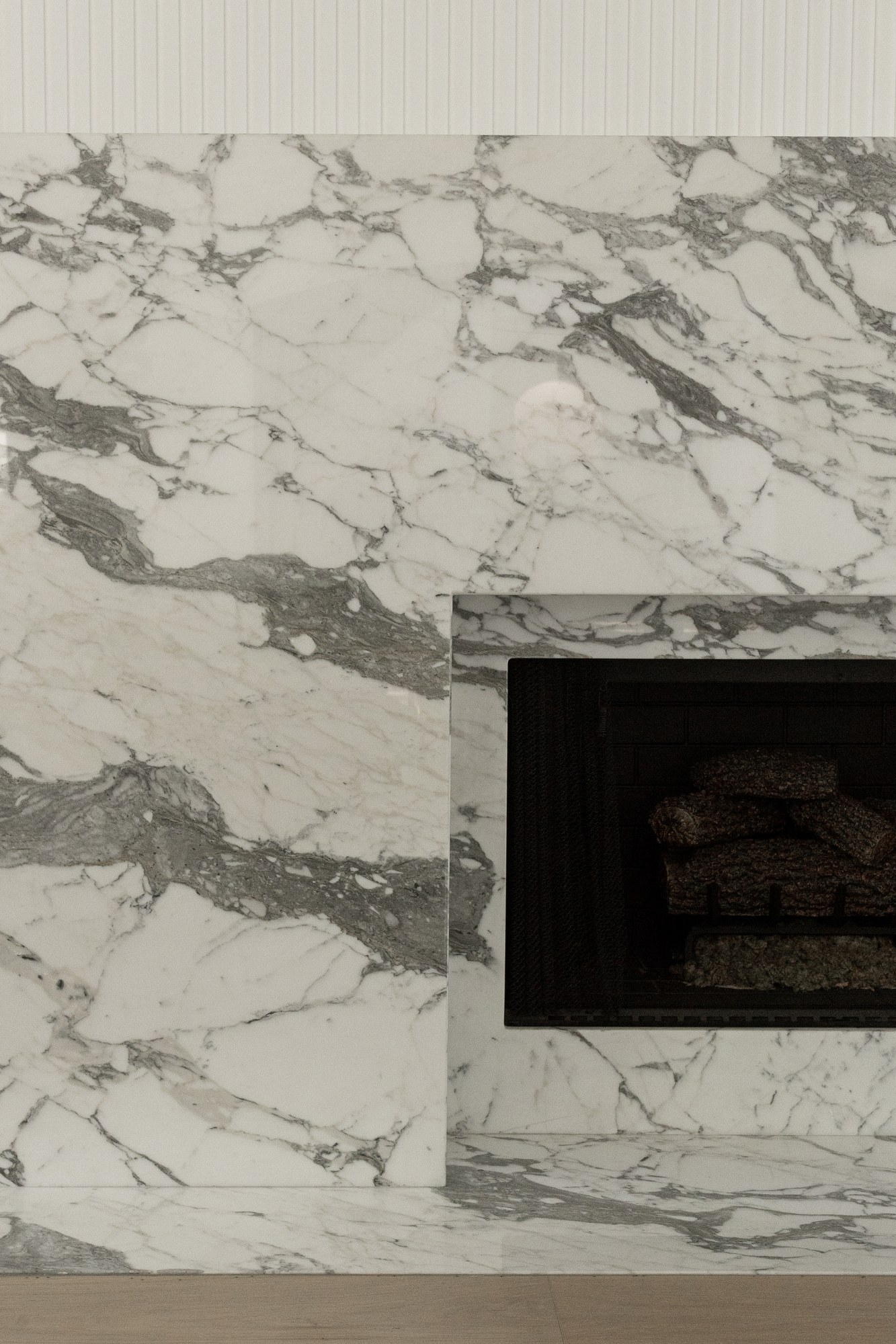 Marble fireplace surround
