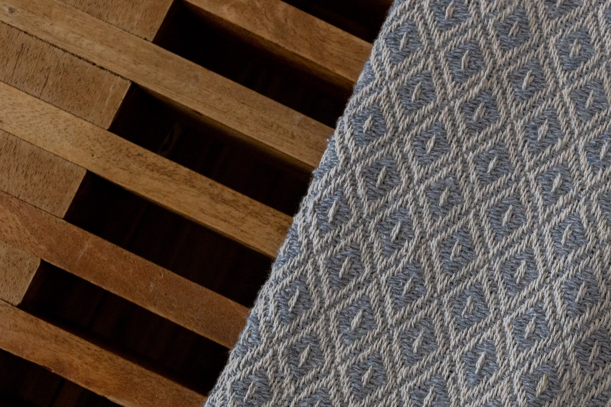Wood and textile swatches
