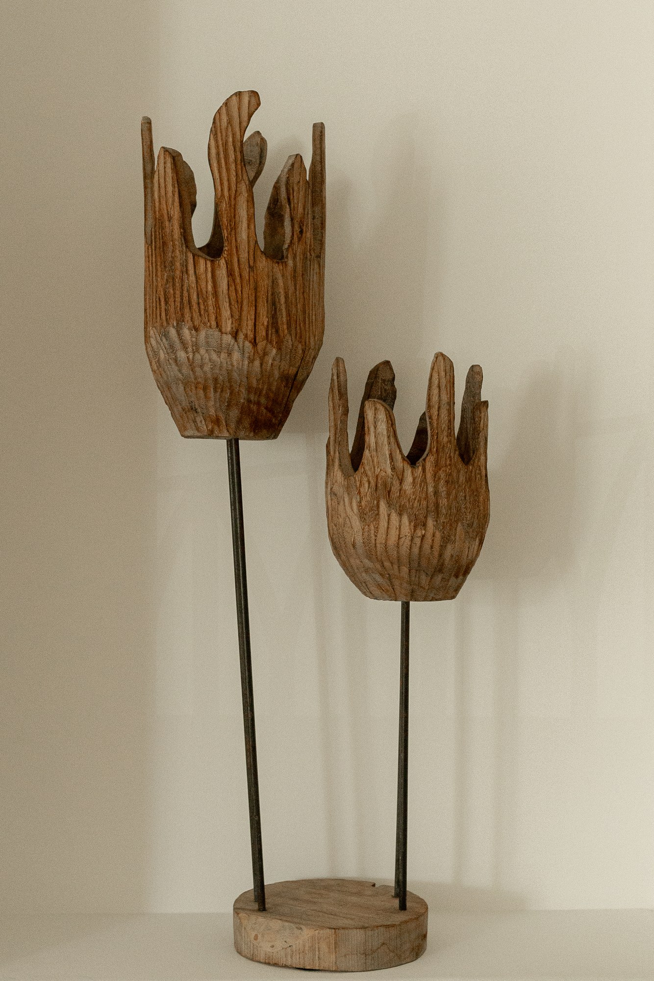 Sculptural wood object